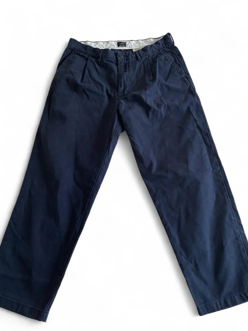 J. Crew Navy Blue Cotton Chinos